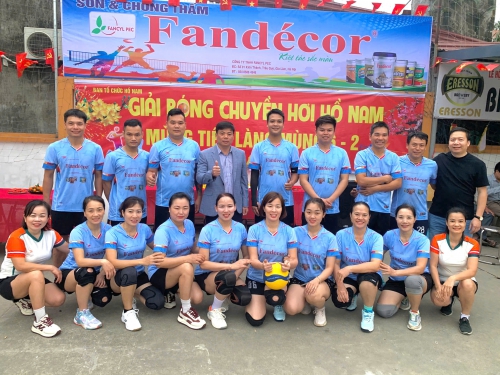 Sơn Fandecor Tài Trợ Giải Bóng Chuyền Hồ Nam - Phúc Thọ - Hà Nội